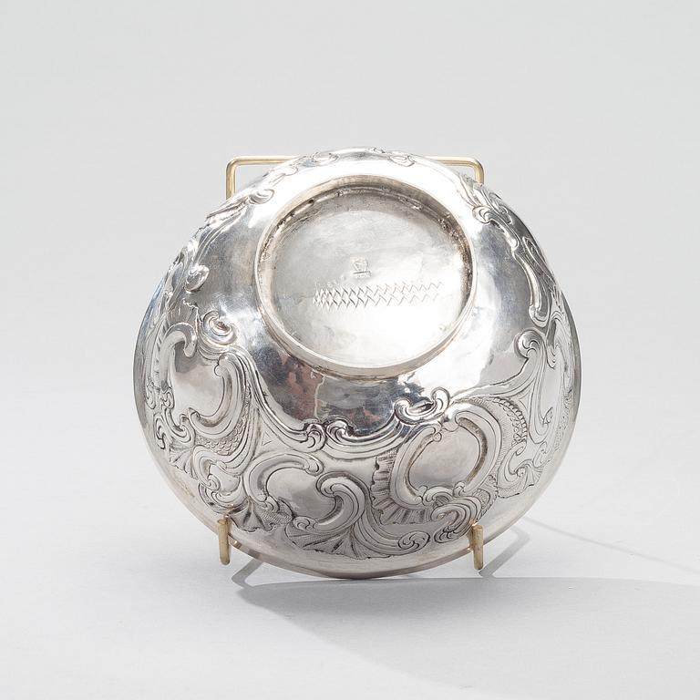 SKÅL, silver, Wiborg, Carl Christian Forsman, gjord 1753-1758.