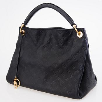 LOUIS VUITTON Black Monogram Empreinte Artsy MM Bag.