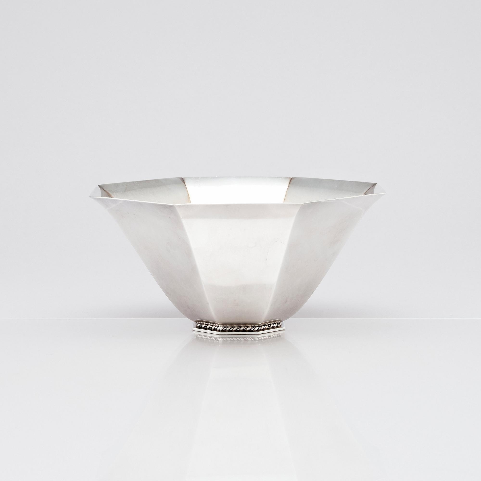 Wiwen Nilsson, a sterling silver bowl, Lund Sweden 1941.