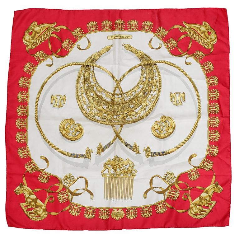 SCARF, Hermès, "Les Cavaliers d'or".