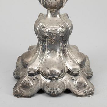 KANDELABRAR, ett par, silver, Tyskland, 1800/1900-tal.
