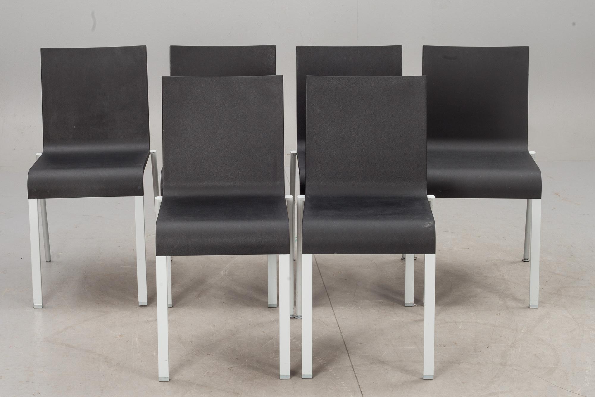 STOLAR, 6 st. Maarten Van Severen för Vitra. .03.