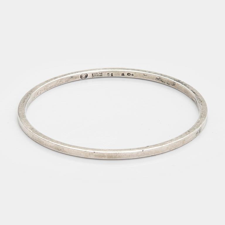 Armring, sterlingsilver, Danmark, firma Georg Jensen.