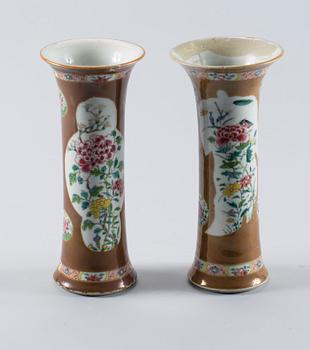 VASER, ett par, Kina Qianlong (1736-1795).