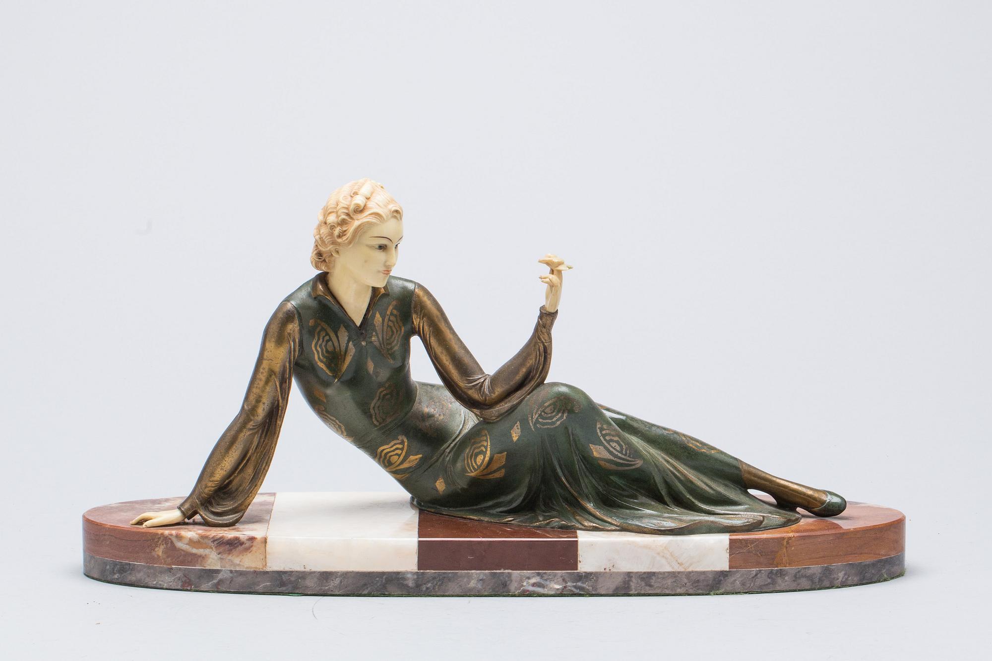 SKULPTUR, art-decostil. 1900-tal.