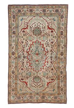 RUG. Antique/Semi-antique Kashan so called Motachem. 219,5 x 134,5 cm.