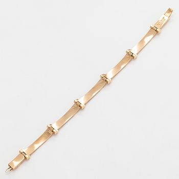 Björn Weckström, a 14K gold bracelet 'Tundra' for Lapponia 1973.