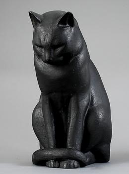 SKULPTUR, gjutjärn, "Jönssons katt", Anders Jönsson, Firma Svenskt Tenn, formgiven 1915.