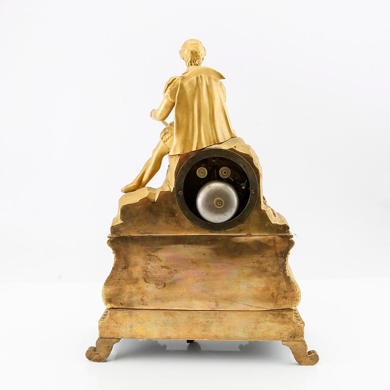 Table clock, late Empire period, second half of the 19th century.