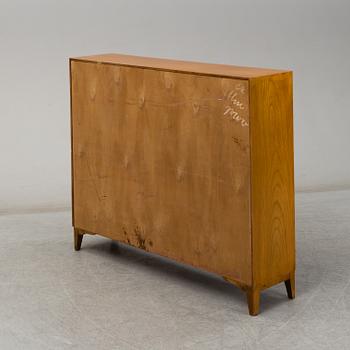 An elm veneered Swedish Modern bookcase, 1940's.