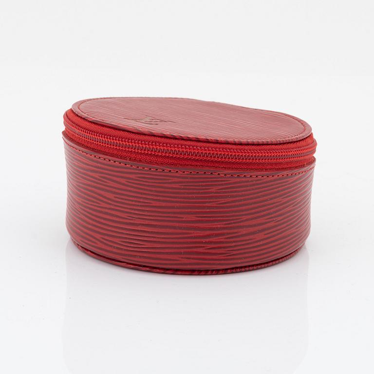 Louis Vuitton, a red epi leather 'Ecrin Bijoux Jewelry case', 2003.