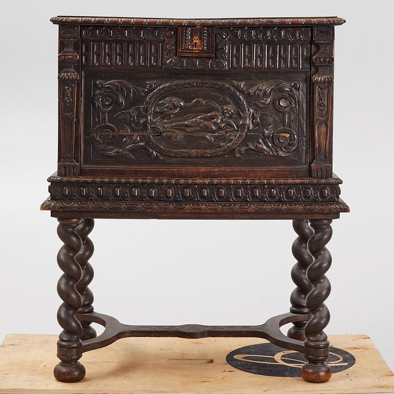 Bestickschatull, barockstil, 1800-tal.