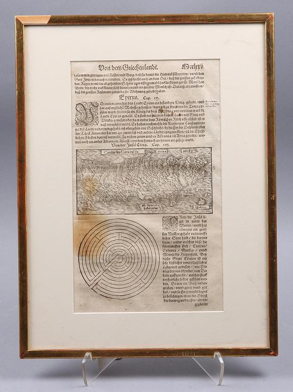 TRÄSNITT, ur Sebastain Munsters "Cosmographia", 1544.