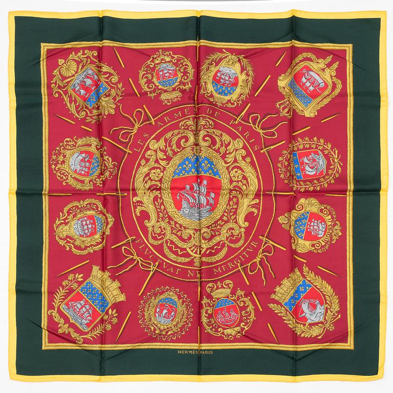 Hermès, scarf, "Les Armes des Paris".