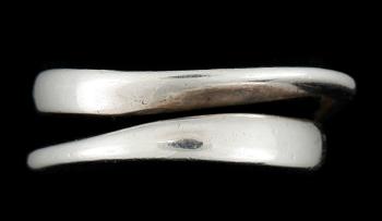 RINGAR, 2 st, ÖRCLIPS, ett par samt HÄNGE, silver, Georg Jensen, Danmark.