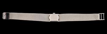 ARMBANDSUR, 18K vitguld med biljantslipade diamanter, Omega. Total vikt ca 55 g.