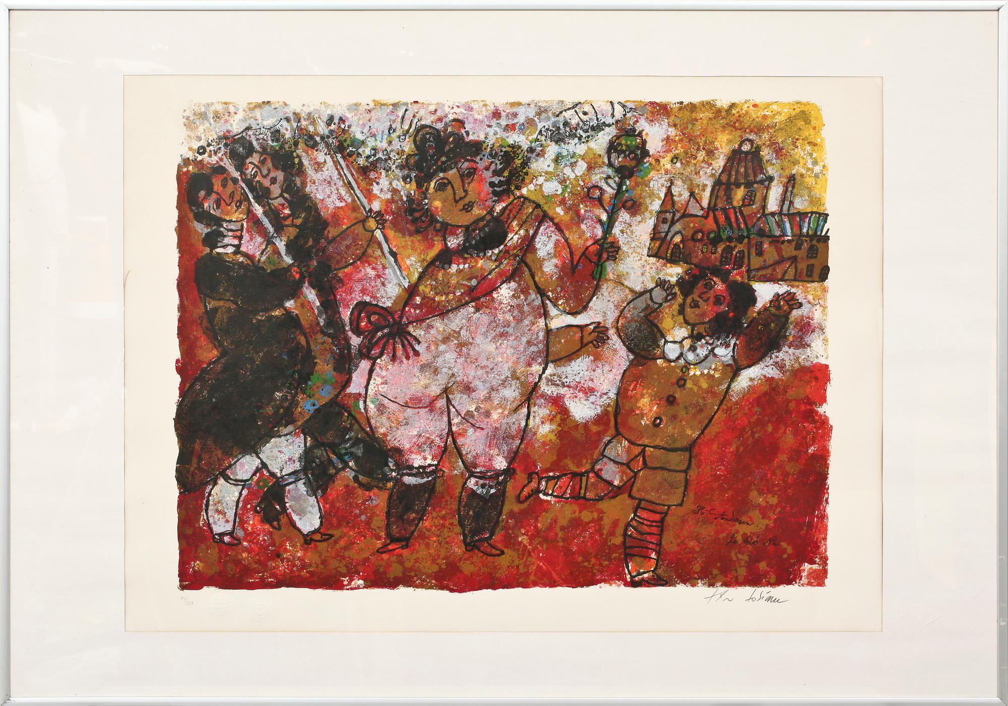 THEO TOBIASSE, färglitografi, sign o numr 84/350.