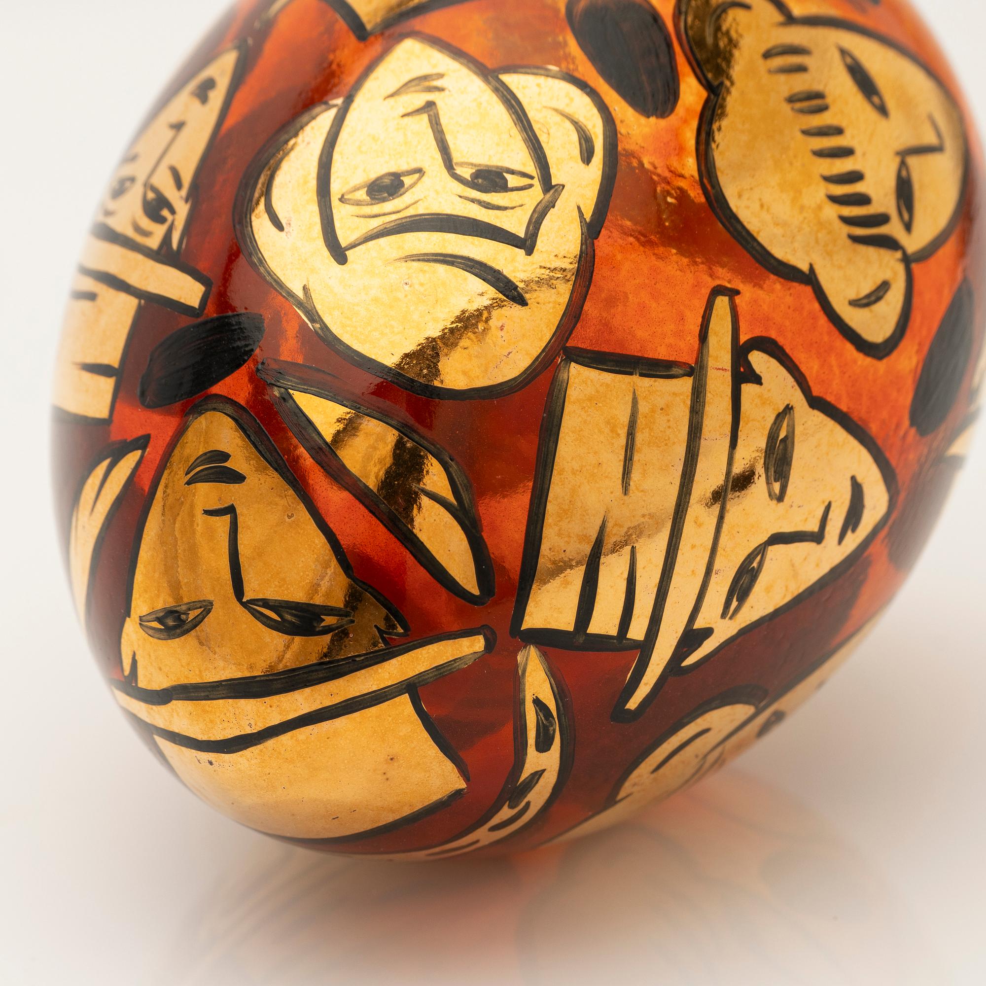 Ulrica Hydman-Vallien, skulptur, glas, Kosta Boda Atelier.