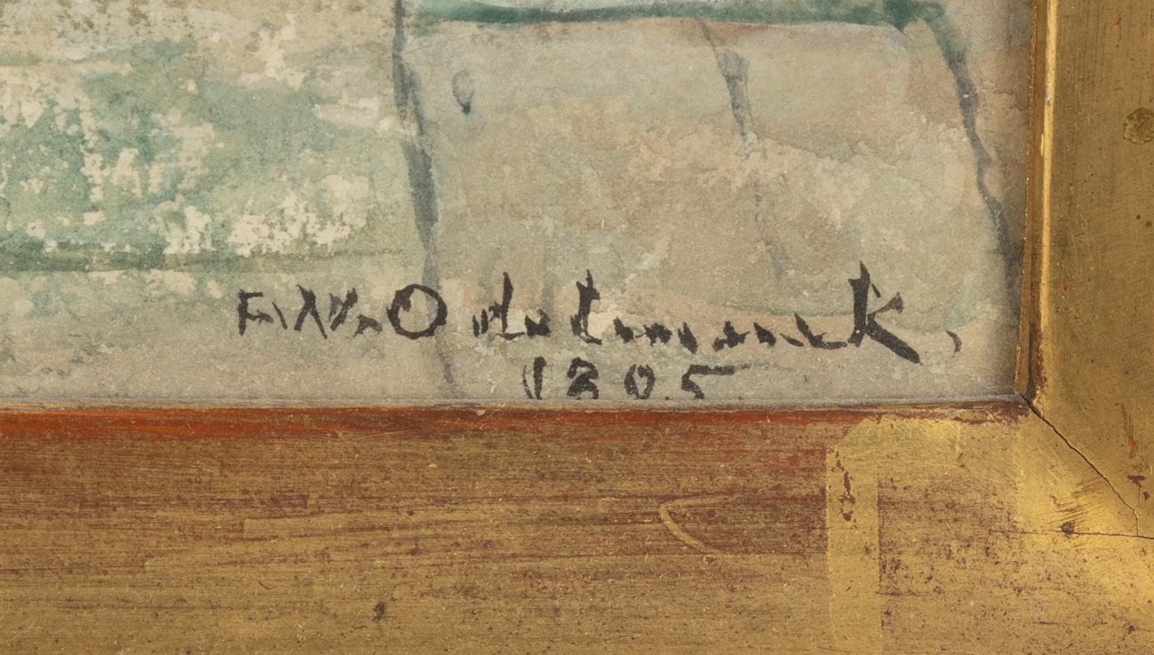 Frans Wilhelm Odelmark, Palatsinteriör, Alhambra.