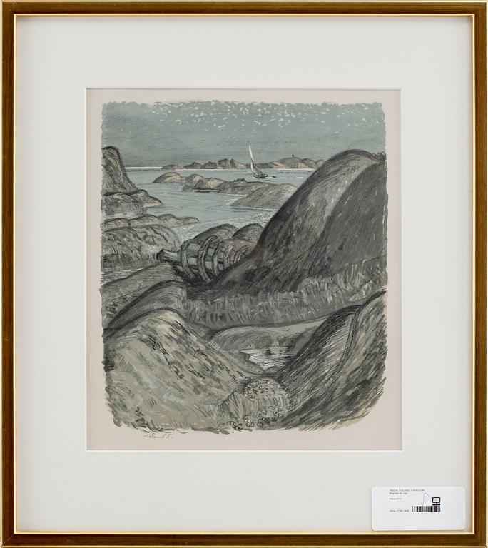 ROLAND SVENSSON, färglitografi, sign.