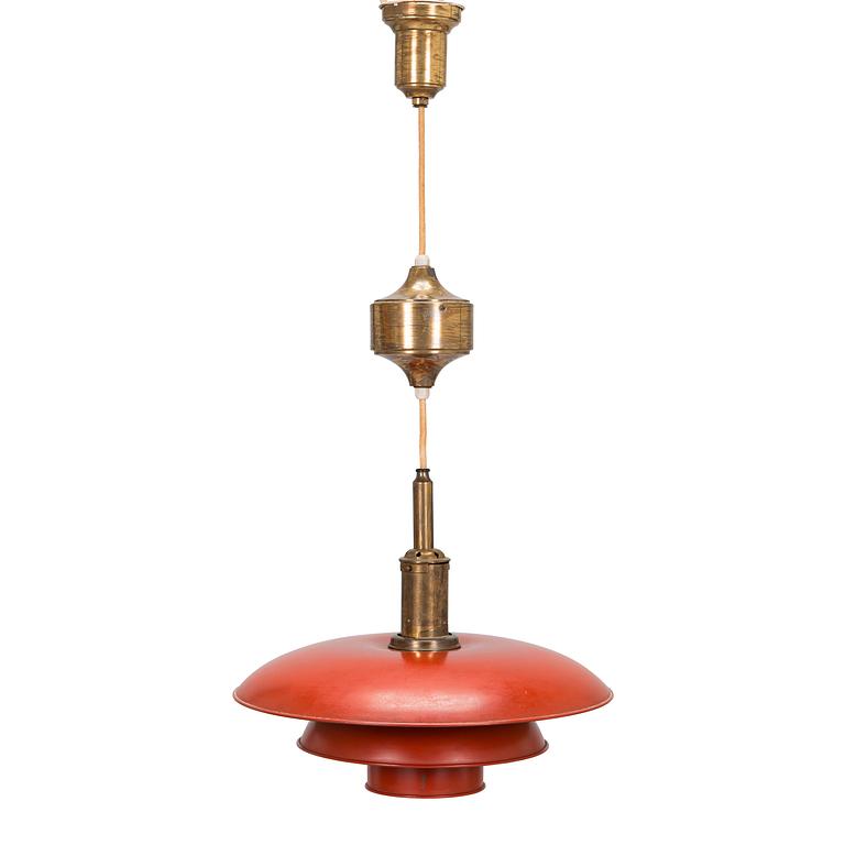 Poul Henningsen, a 'PH-4/4' 'Pulley pendant' light for Louis Poulsen, manufactured 1926-1928.