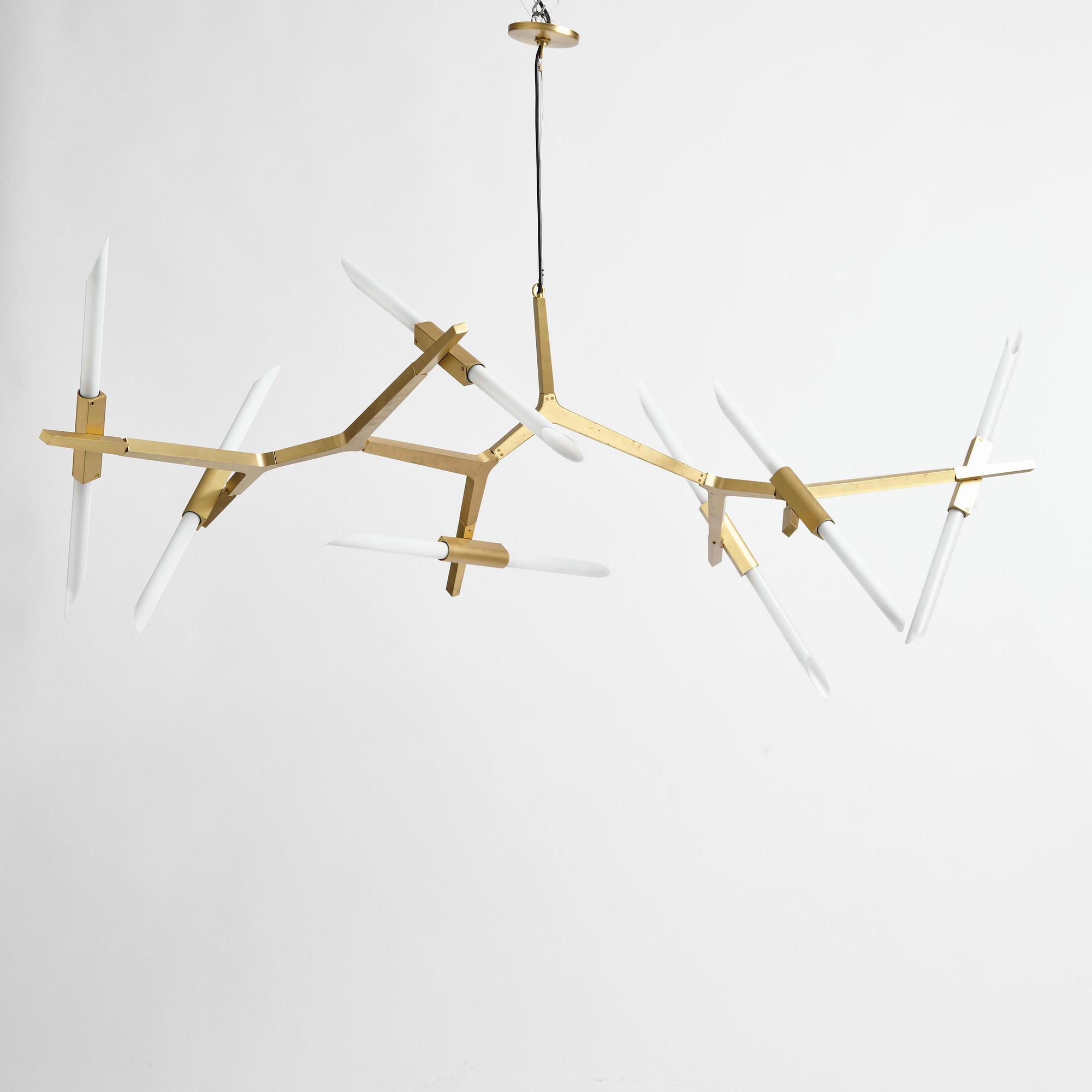 Lindsey Adelman, an "Agnes Chandelier 14" ceiling lamp, Roll and Hill, USA, post 2010.