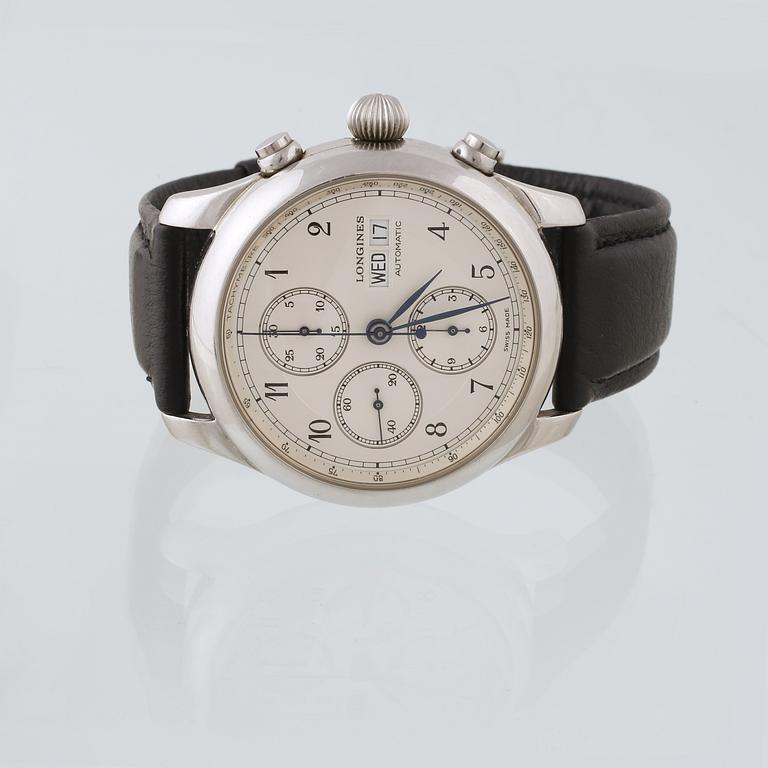ARMBANDSUR, herr, "Weems cronograph", Swiss Air no:2, Longines.