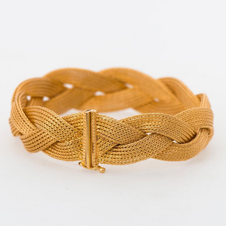 ARMBAND, 18K guld. Italien.