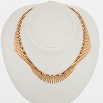 COLLIER, 14K guld. Uno a Erre, Italien. Finska kontrollstämplar, 1965.