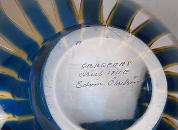 SKÅL, glas, Ariel, Edvin Öhrström, Orrefors. Sign.