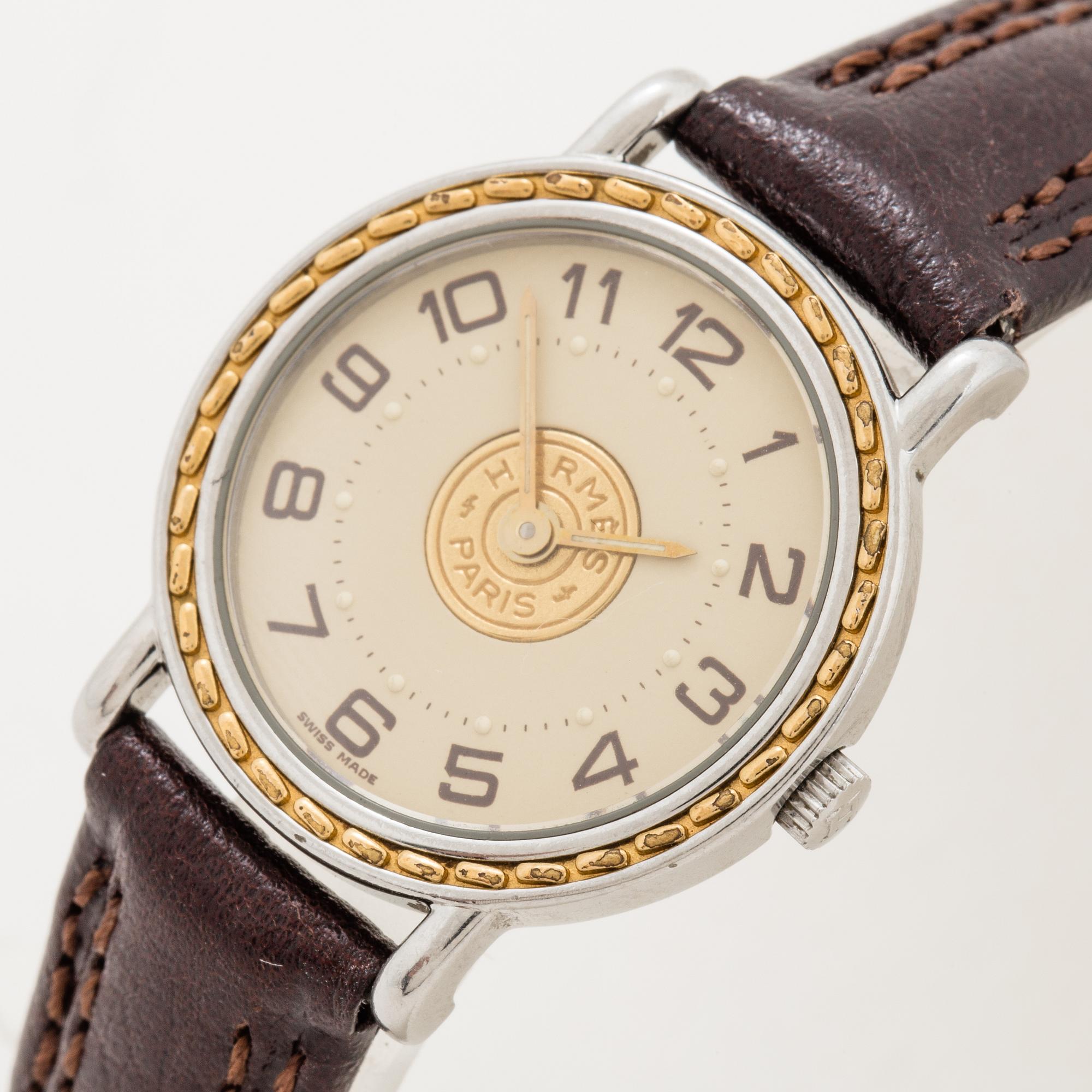 Hermès, Sellier, wristwatch, 24 mm.