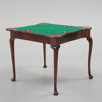 A 19th Century Queen Anne revival concertina action card and gaming table.
