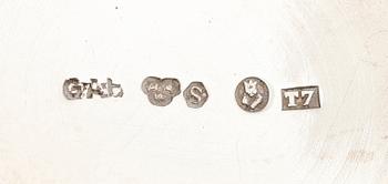 SILVERFÖREMÅL, 8 del, silver. Vikt ca 306 g.