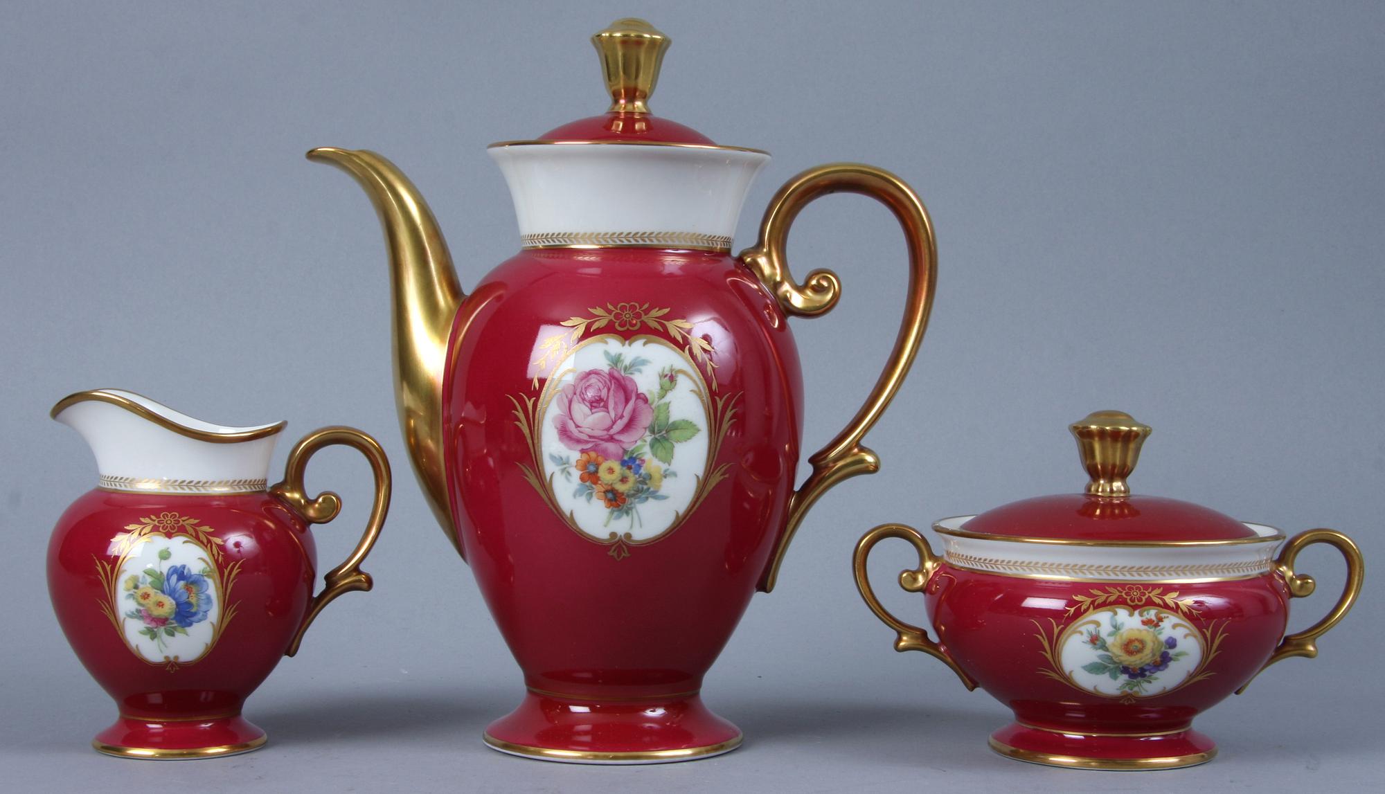 KAFFESERVIS, 26 delar, Bavaria, 1900-talets mitt.