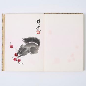 BOK med TRÄSNITT, "Qi Baishi hua ji". Beijing 1952.