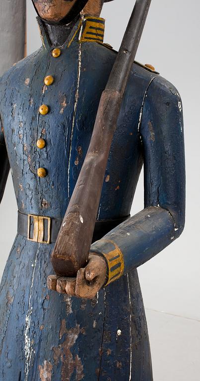 A Swedish 19th Century wooden sculpture.