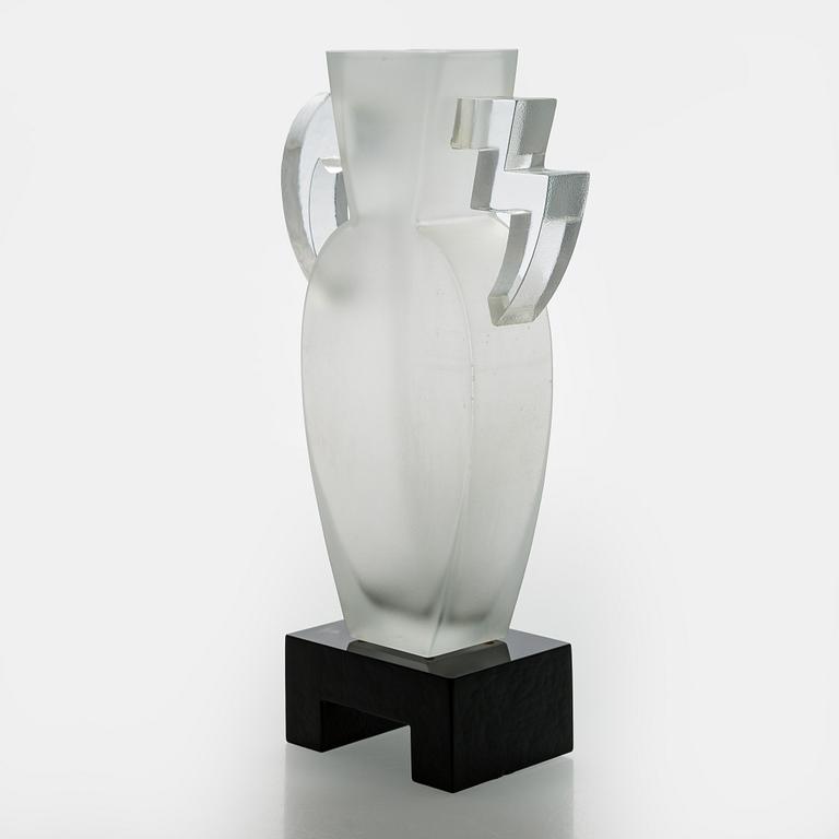 Heikki Orvola, glasskulptur "Maya", signerad Heikki Orvola Nuutajärvi.