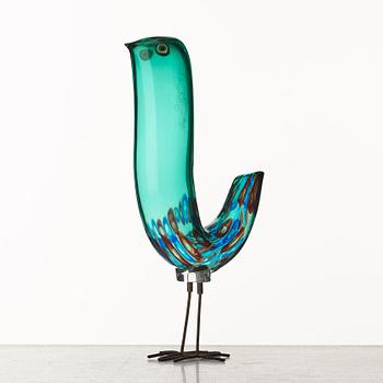 Alessandro Pianon, a "Pulcino" glass sculpture of a bird, Vistosi, Italy 1960's.