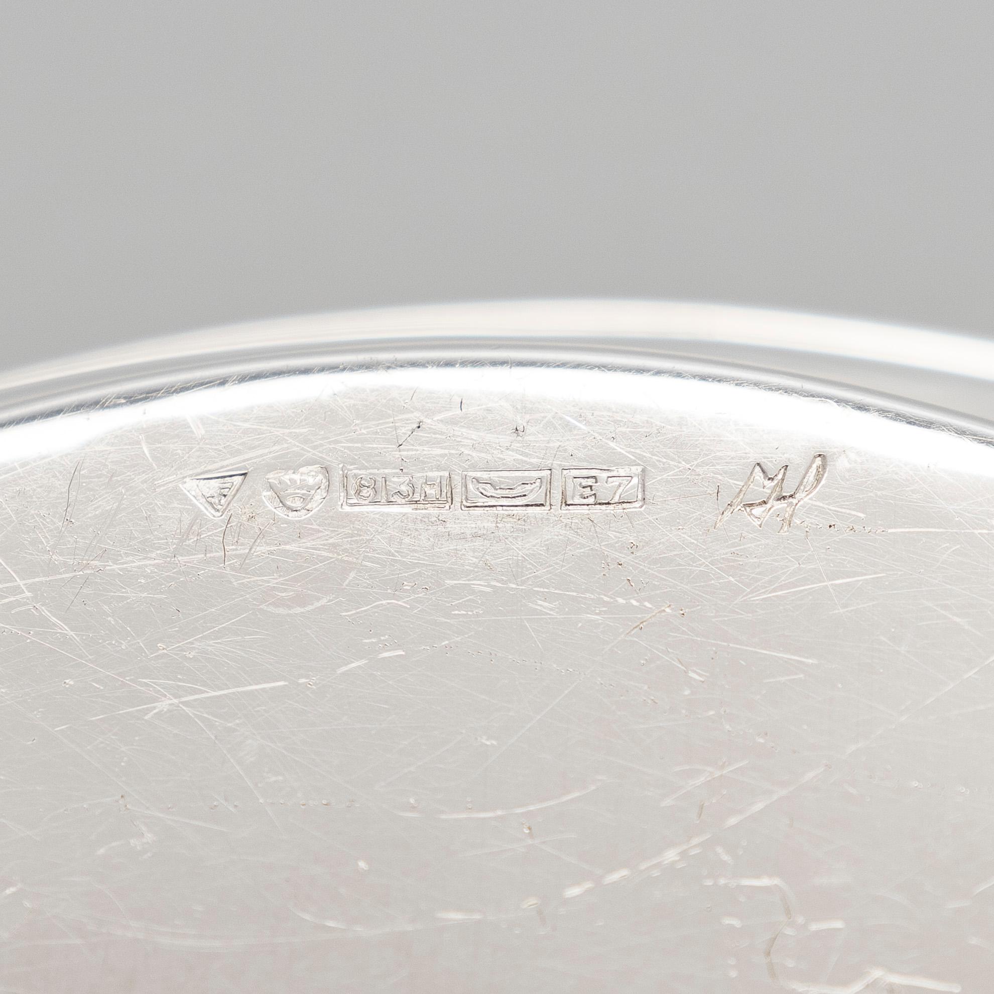 Mauno Honkanen, Malja, hopeaa, Tillander, Helsinki 1958.