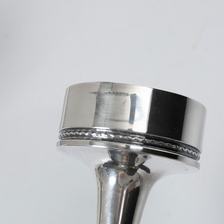 Eric Löfman, a pair of candlesticks, MGAB, Uppsala 1973.