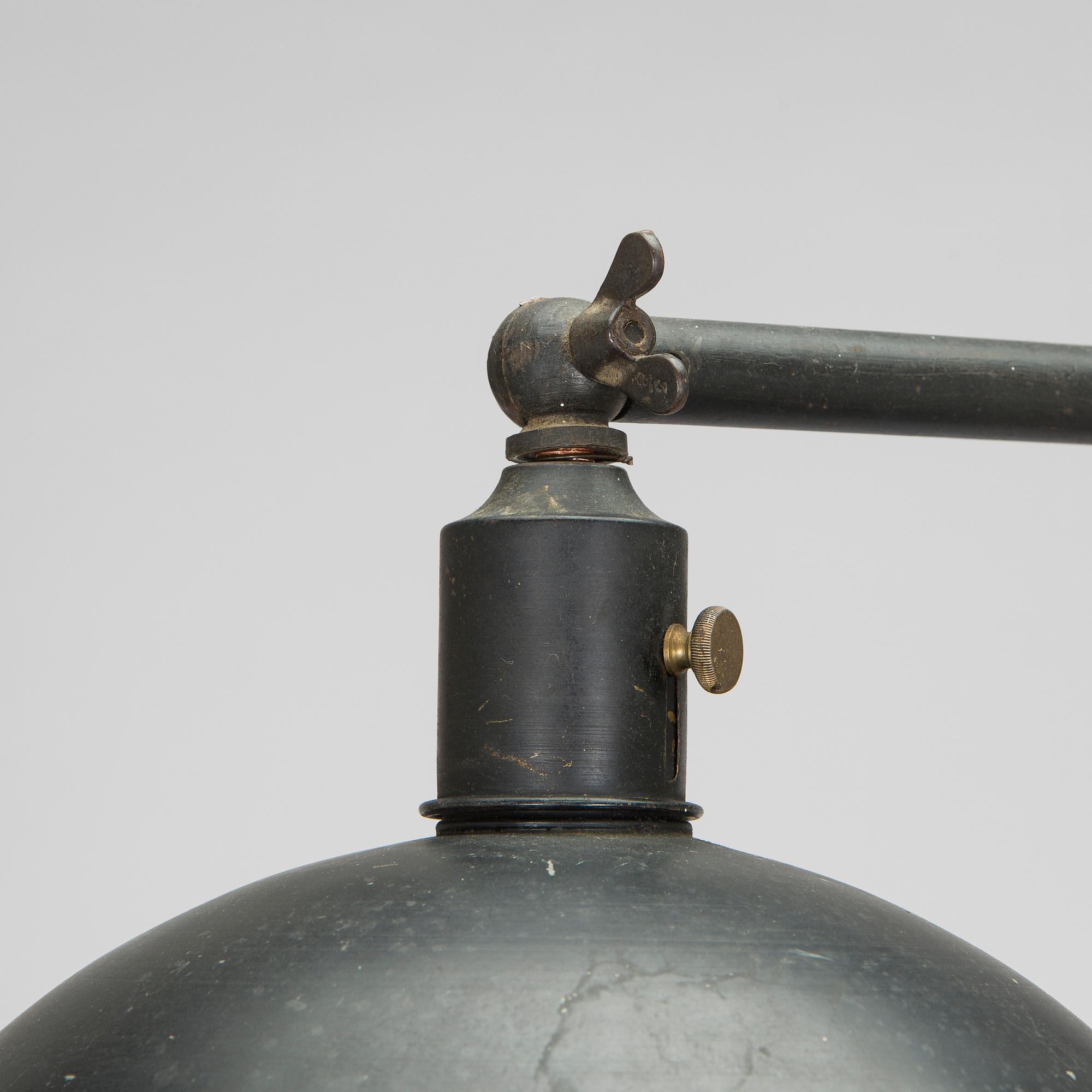 Paavo Tynell, golvlampa / ateljélampa, beställningsarbete, Taito 1933.