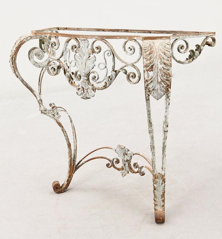 KONSOLBORD, gjutjärn, omkring 1900.