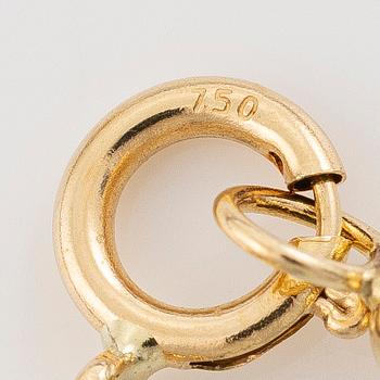 Collier och armband, med tanzaniter, lås 18K guld.