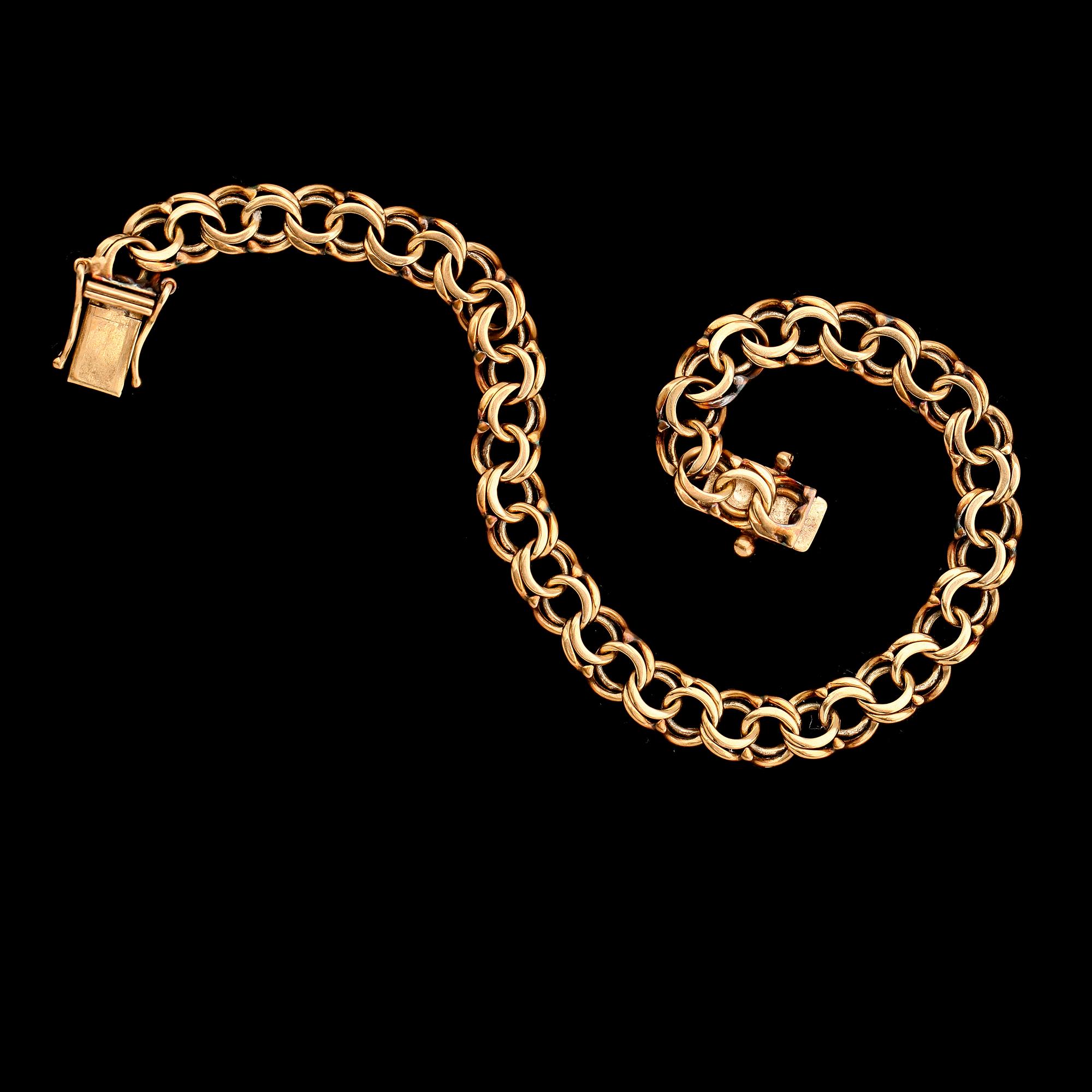 ARMBAND, 18K guld, svenska stämplar, 1971. Total vikt ca 14,4 g.
