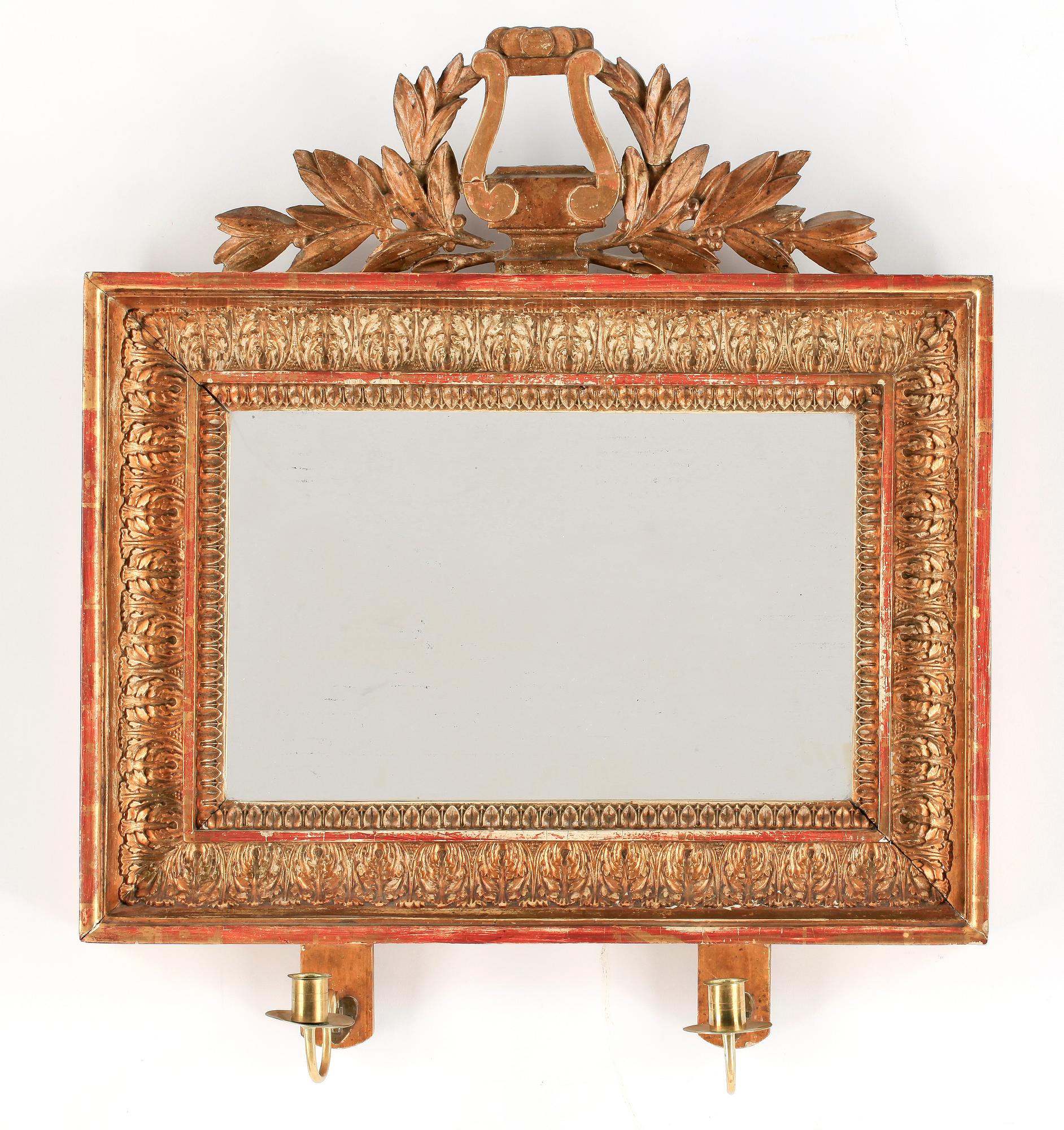 SPEGELLAMPETT, senempire, 1800-talets mitt.