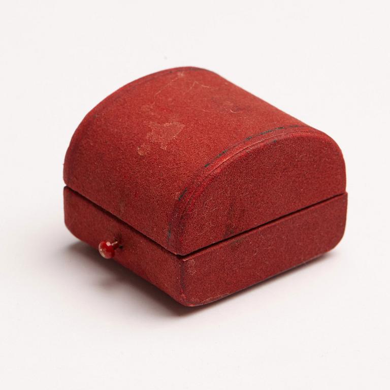 Wiwen Nilsson, a sterling and facet cut rock crystal ring, Lund, Sweden, 1950.
