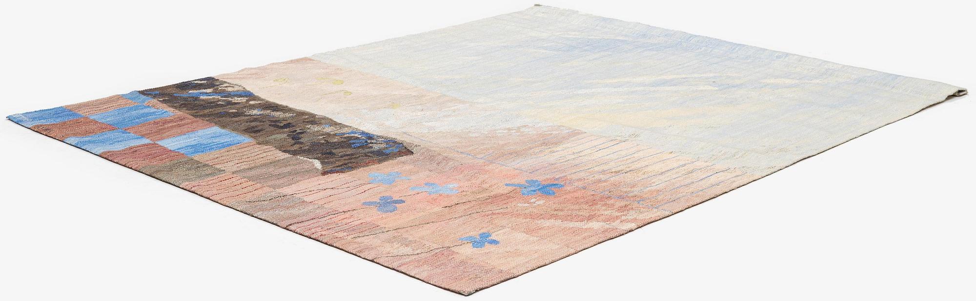 Susanne Henriques, a tapestry triptych, 'Strukturerad natur' c. 223 x 176 (one 165) cm, signed AB MMF SH.