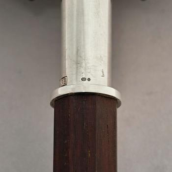 Firma Kultakeskus Oy, a silver and wood ceremonial mallet, Hämeenlinna, Finland 1978.
