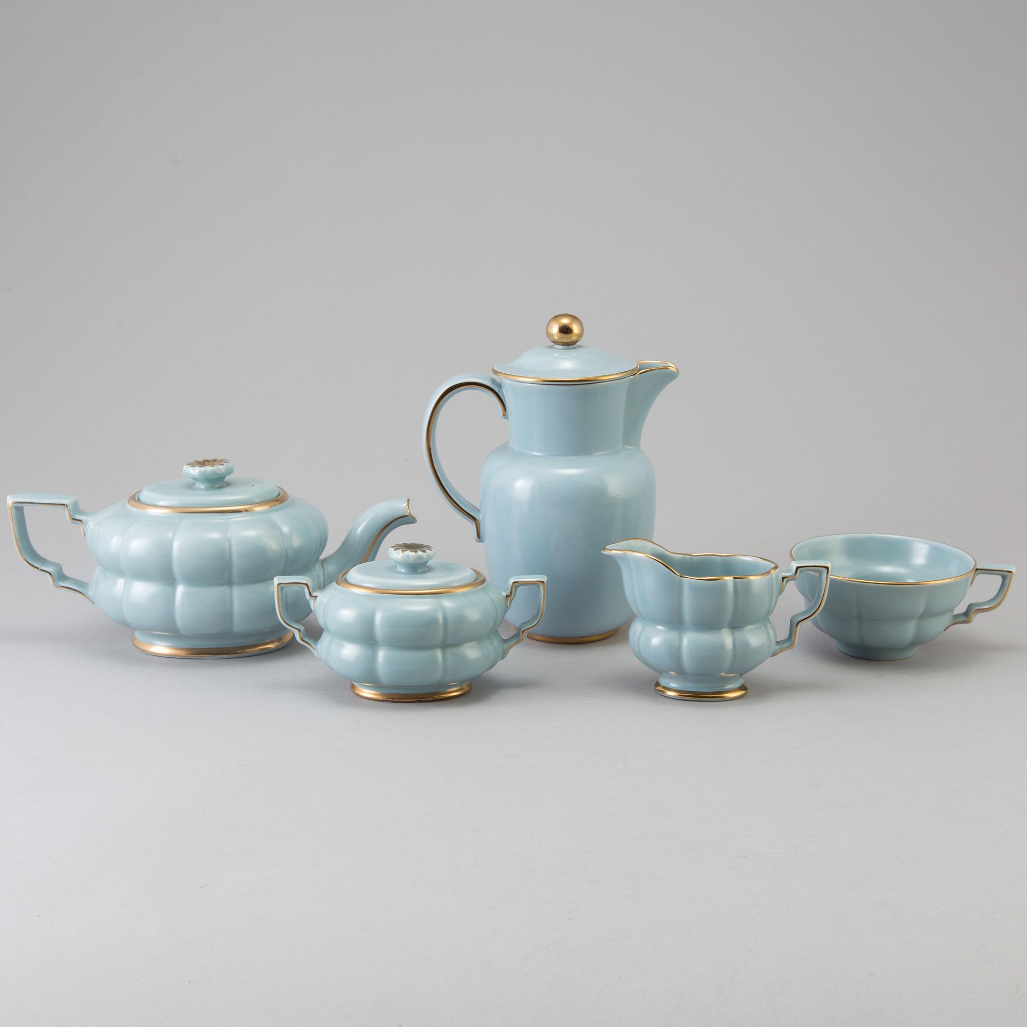 TEA SET, 28 parts, "Grand", Percy, Gefle, model designed 1930th.