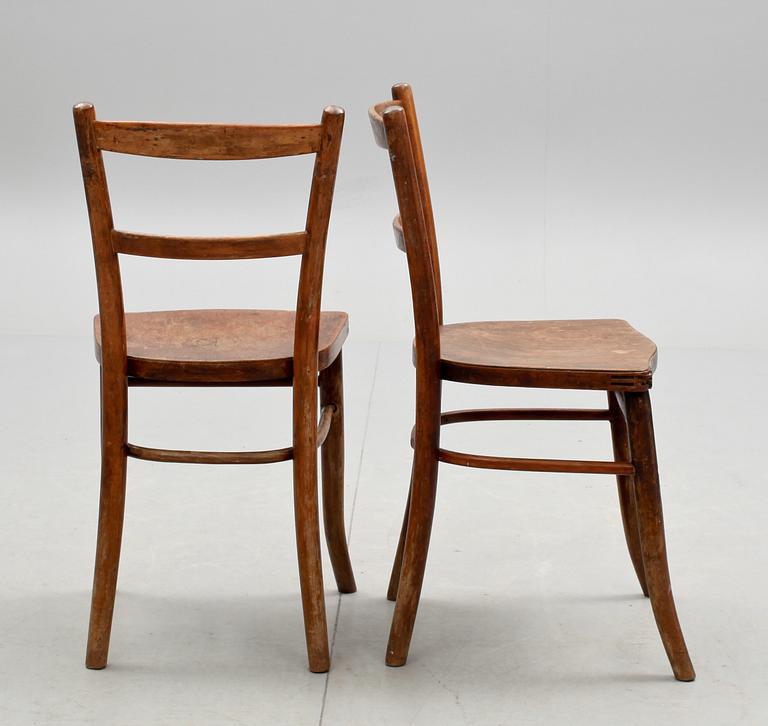 STOLAR, 6 st, Thonet, 1900-talets första hälft.